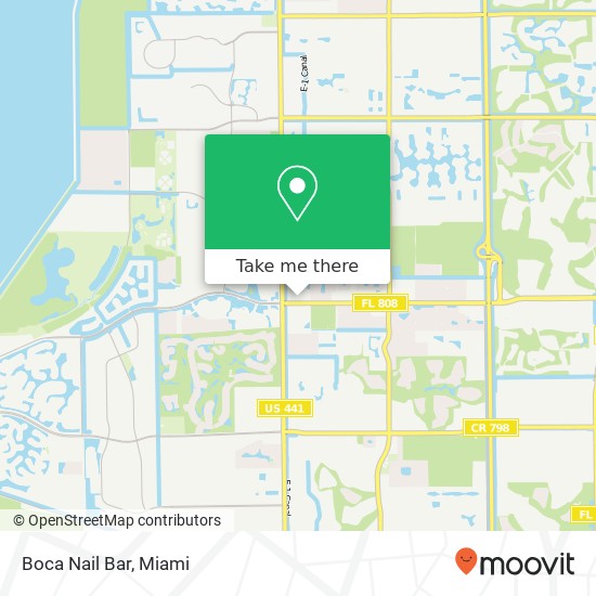 Boca Nail Bar map