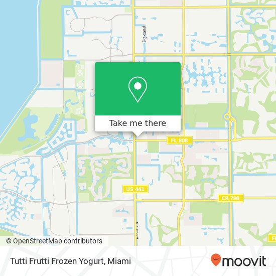 Tutti Frutti Frozen Yogurt map