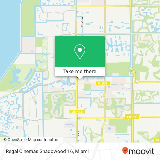 Regal Cinemas Shadowood 16 map