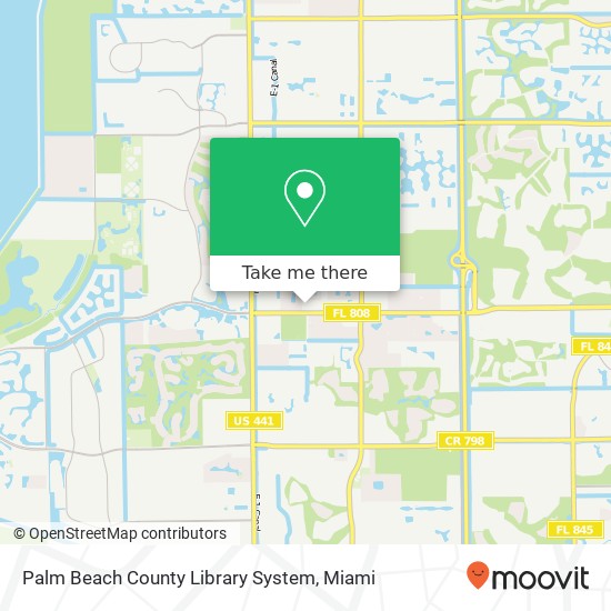 Mapa de Palm Beach County Library System