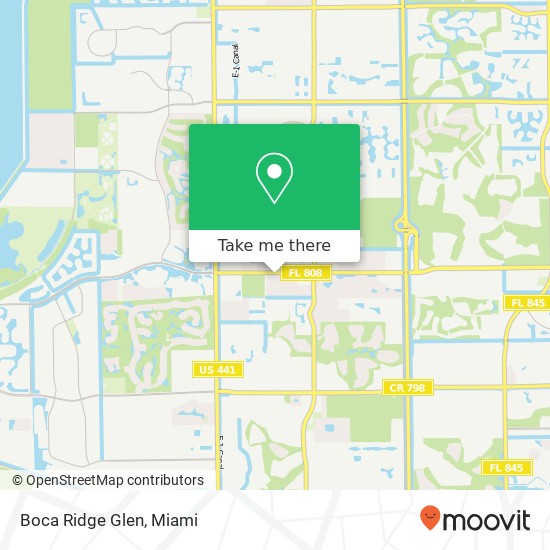 Mapa de Boca Ridge Glen