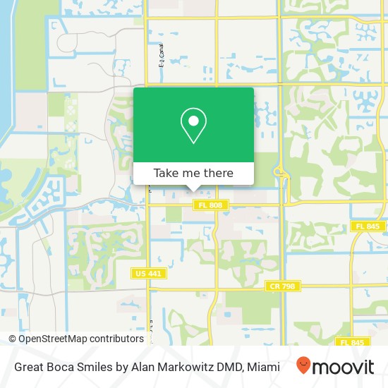 Great Boca Smiles by Alan Markowitz DMD map