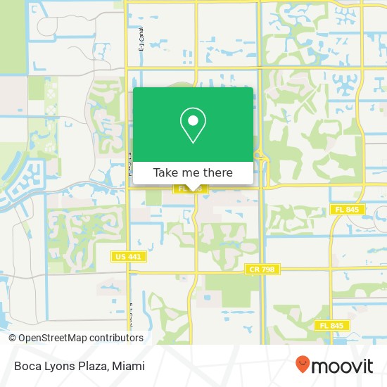 Boca Lyons Plaza map