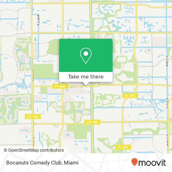 Bocanuts Comedy Club map