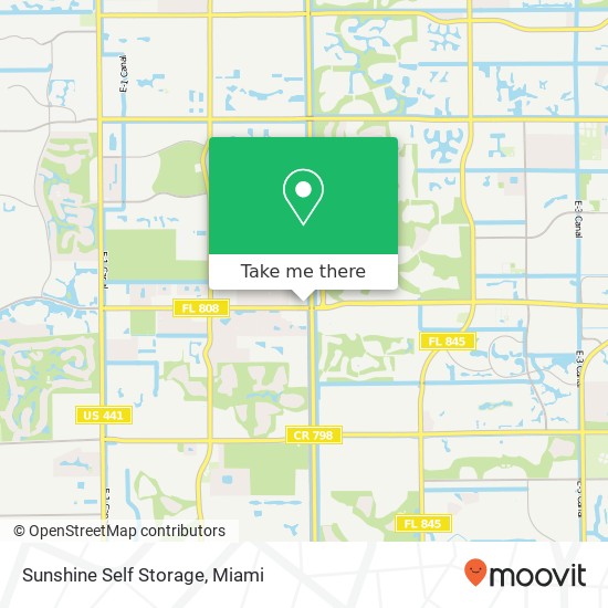 Sunshine Self Storage map