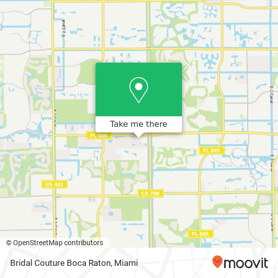 Mapa de Bridal Couture Boca Raton