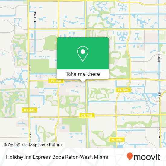 Holiday Inn Express Boca Raton-West map