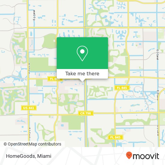 HomeGoods map