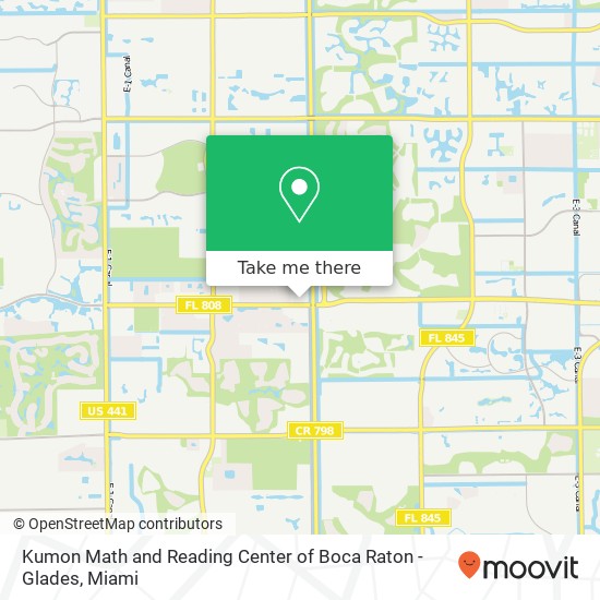 Kumon Math and Reading Center of Boca Raton - Glades map