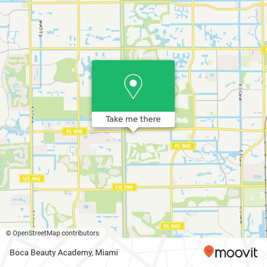 Boca Beauty Academy map