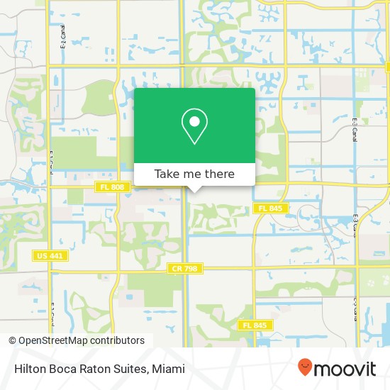 Hilton Boca Raton Suites map