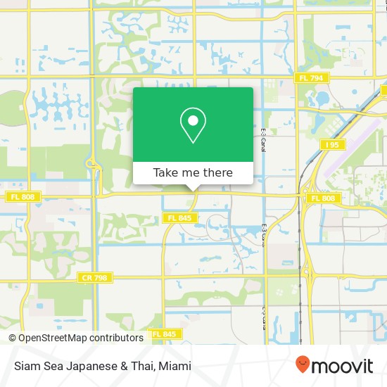 Mapa de Siam Sea Japanese & Thai