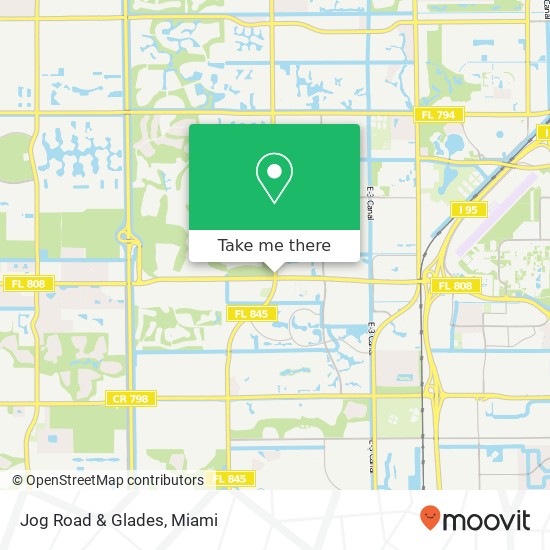 Jog Road & Glades map