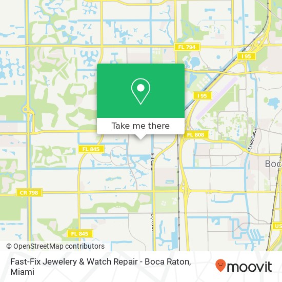 Fast-Fix Jewelery & Watch Repair - Boca Raton map