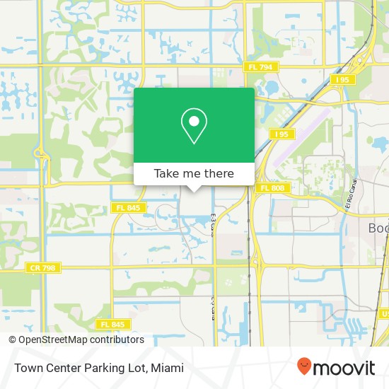 Town Center Parking Lot map