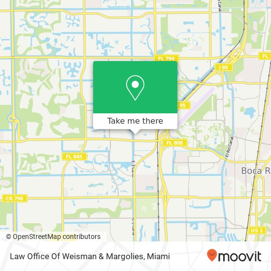 Law Office Of Weisman & Margolies map