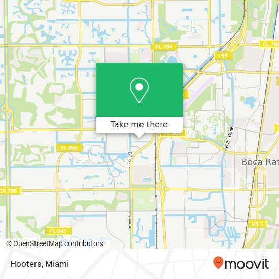 Hooters map