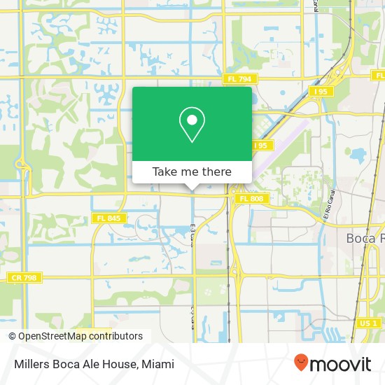 Millers Boca Ale House map