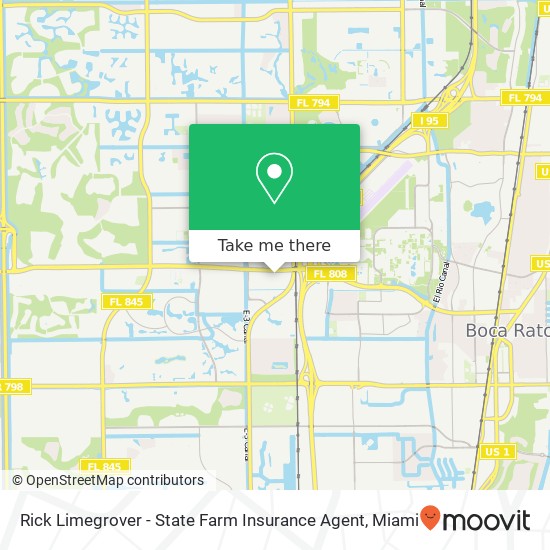 Mapa de Rick Limegrover - State Farm Insurance Agent