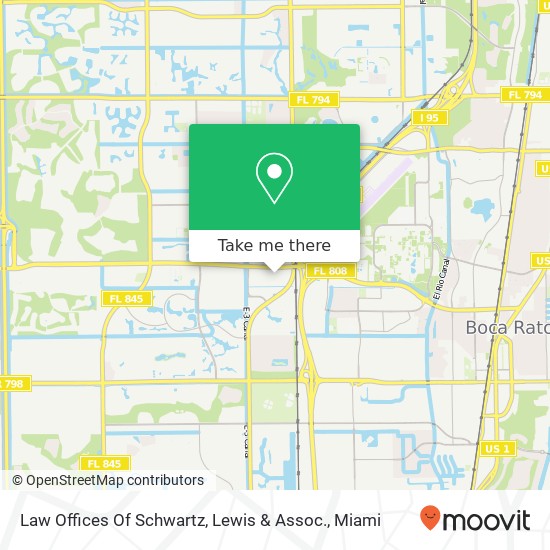 Mapa de Law Offices Of Schwartz, Lewis & Assoc.