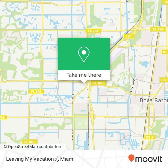 Leaving My Vacation : map