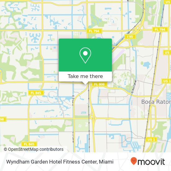 Wyndham Garden Hotel Fitness Center map