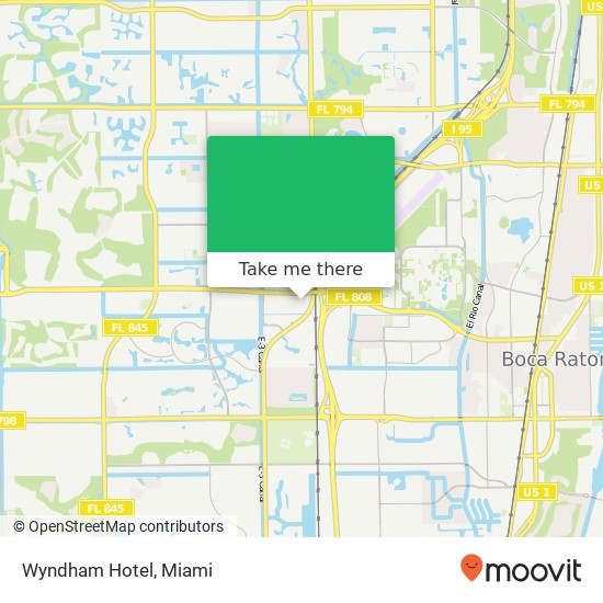 Wyndham Hotel map