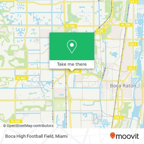 Mapa de Boca High Football Field