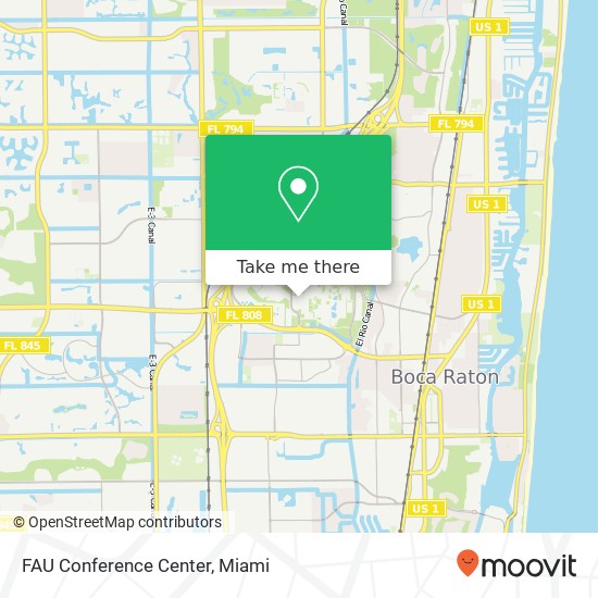 FAU Conference Center map