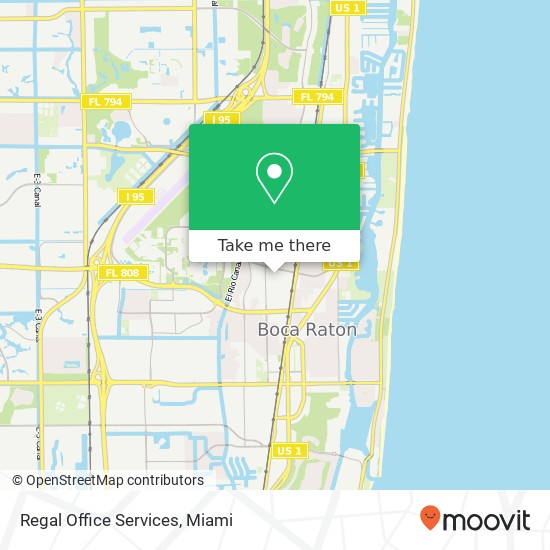 Regal Office Services map