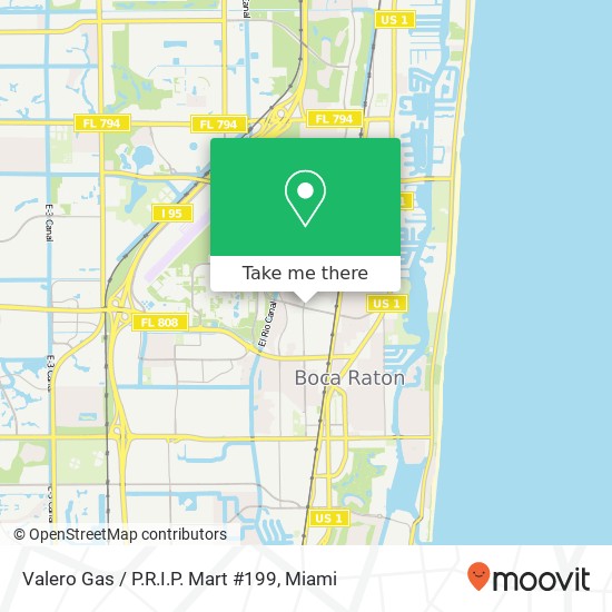 Mapa de Valero Gas / P.R.I.P. Mart #199
