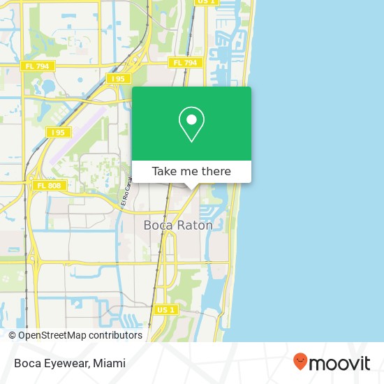 Boca Eyewear map