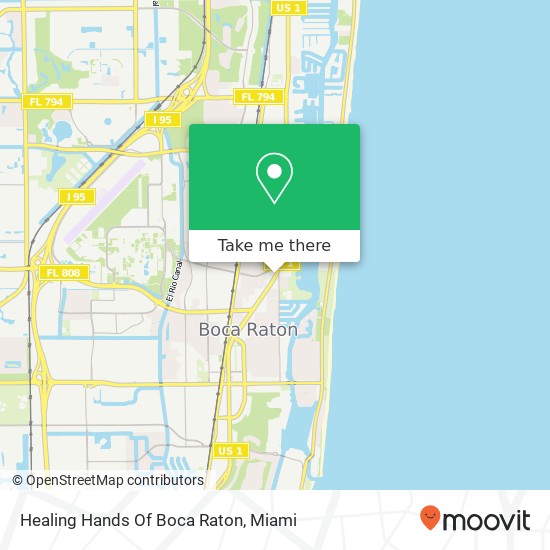 Mapa de Healing Hands Of Boca Raton