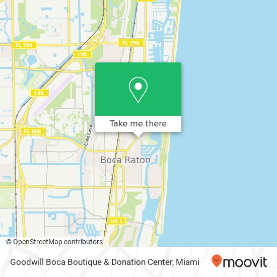 Goodwill Boca Boutique & Donation Center map