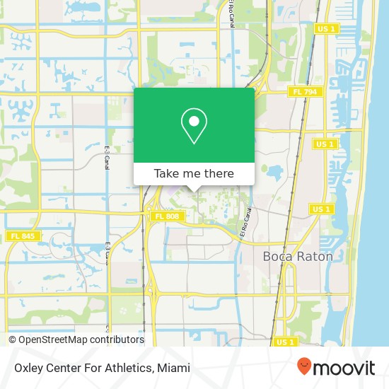 Mapa de Oxley Center For Athletics