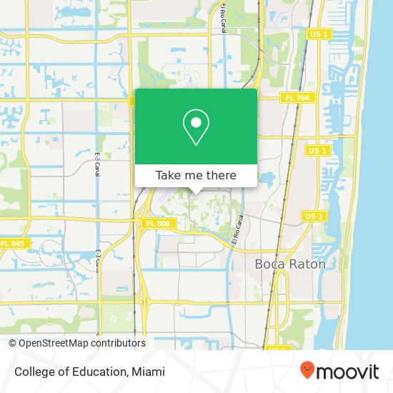 College of Education map