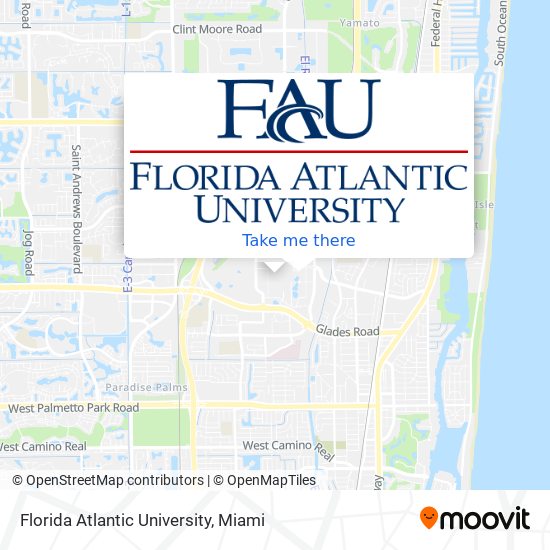 Mapa de Florida Atlantic University