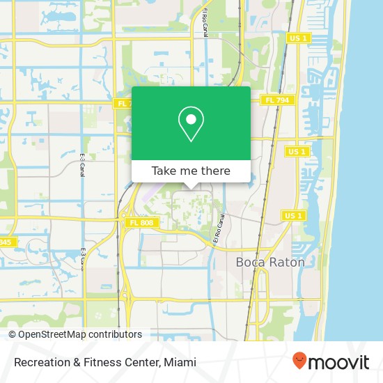 Mapa de Recreation & Fitness Center