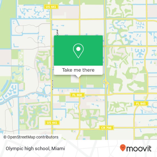 Mapa de Olympic high school