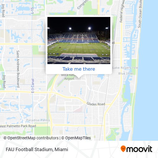 FAU Football Stadium map
