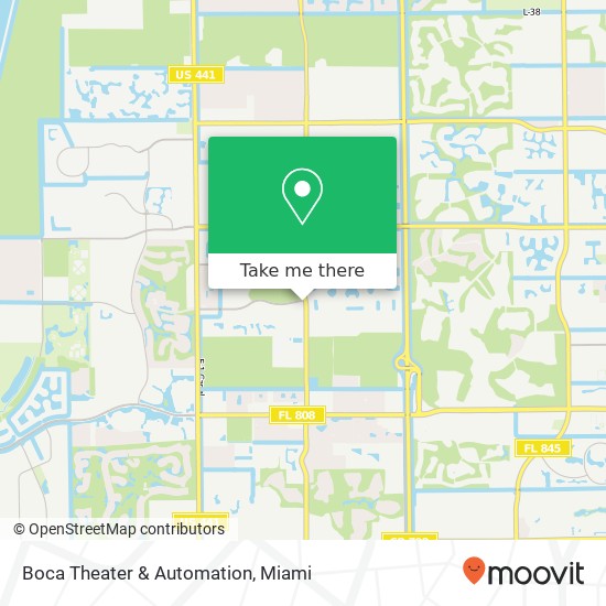 Boca Theater & Automation map