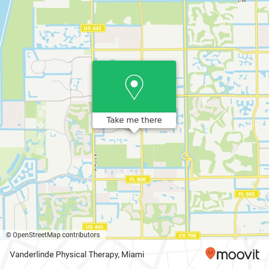 Mapa de Vanderlinde Physical Therapy