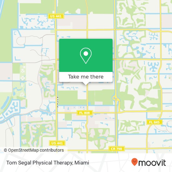 Mapa de Tom Segal Physical Therapy