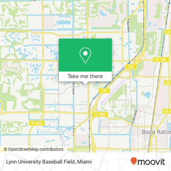 Lynn University Baseball Field map