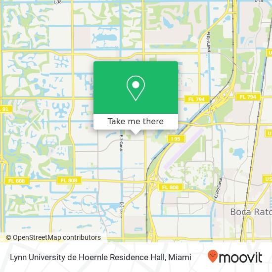 Lynn University de Hoernle Residence Hall map