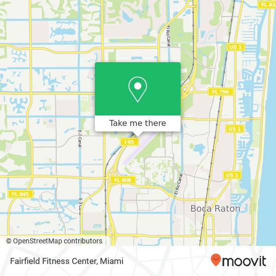 Fairfield Fitness Center map