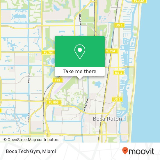 Boca Tech Gym map