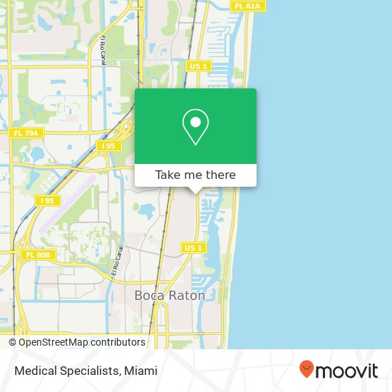 Medical Specialists map
