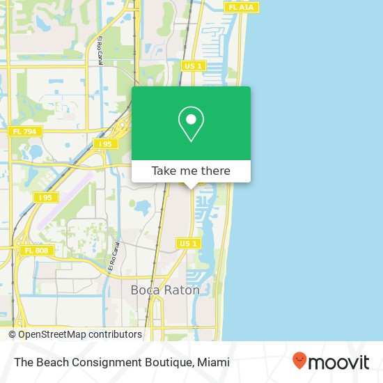 The Beach Consignment Boutique map