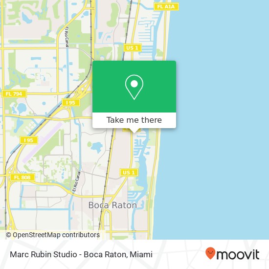 Mapa de Marc Rubin Studio - Boca Raton